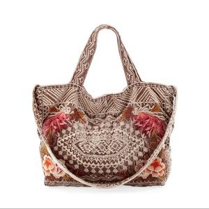 Johnny Was Workshop Chrys Velvet Tote Bag Hobo